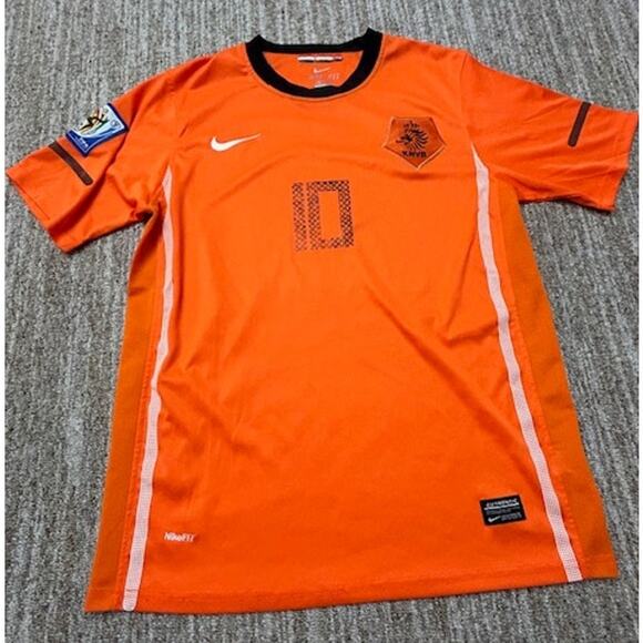 Nike Other - Nike Netherlands Home Soccer Jersey World Cup Final 2010 Wesley Sneijder Size L